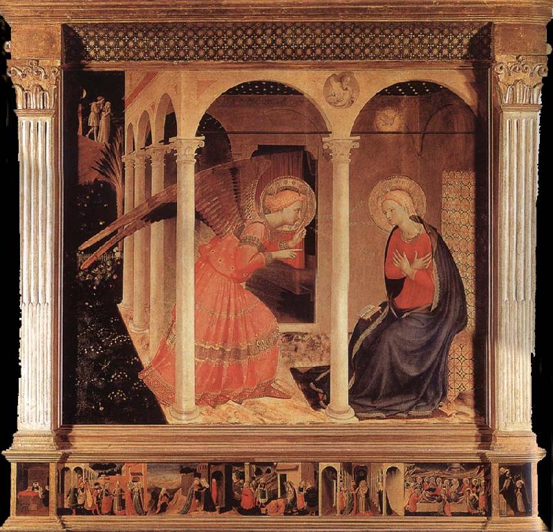 Fra Angelico The Verkundigung Sweden oil painting art